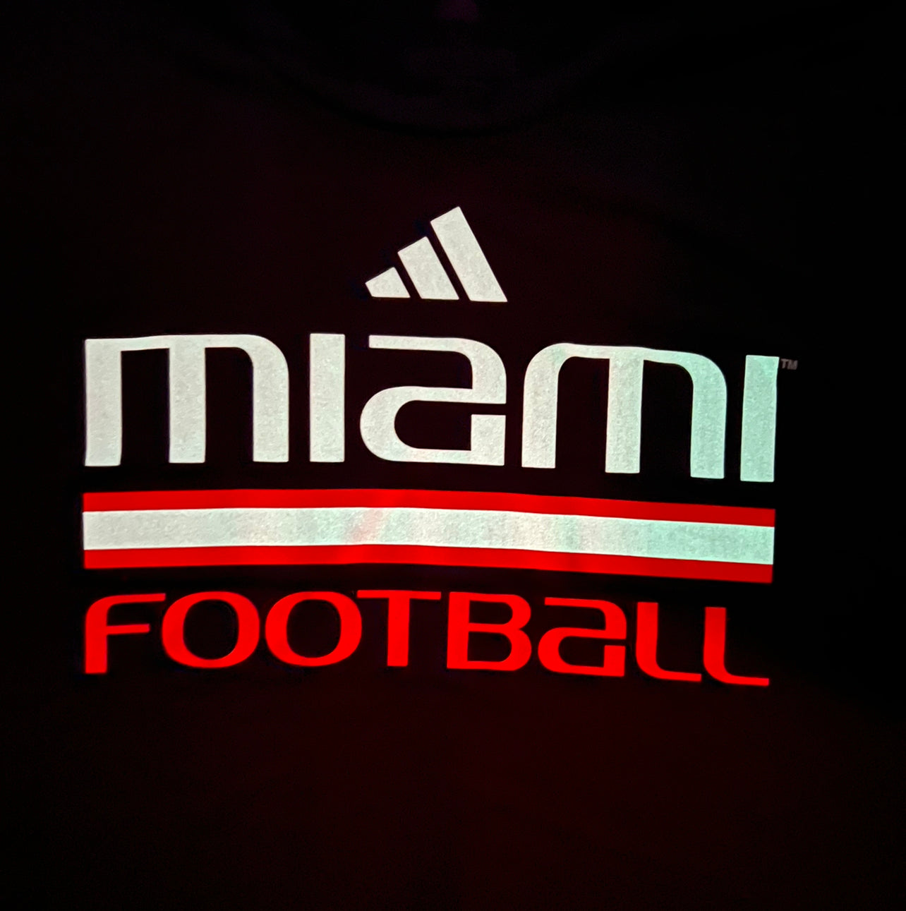Miami Hurricanes 2023 adidas Ghost Pregame Miami Nights Aeroready T-Shirt - Black