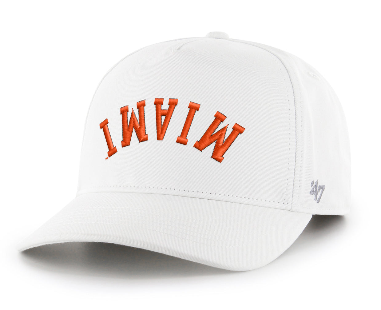 Miami Hurricanes 47 Brand Upside Down Hitch Hat - White