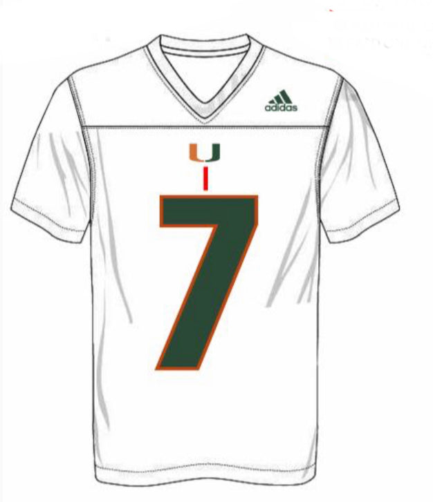 Miami Hurricanes adidas Xavier Restrepo # 7 Jersey - Black