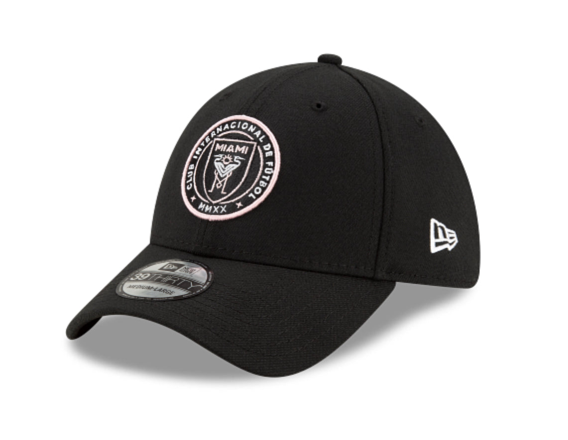 Inter Miami CF New Era 39Thirty Primary Logo Flex Fit Hat - Black