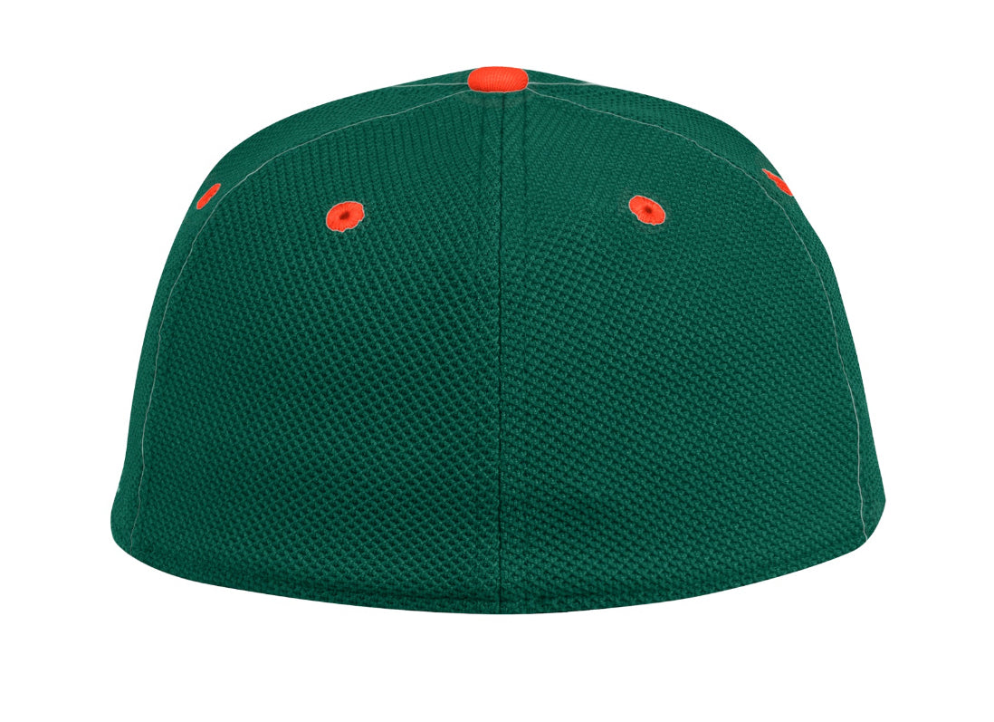 Miami Hurricanes adidas On-Field Baseball Hat - Green