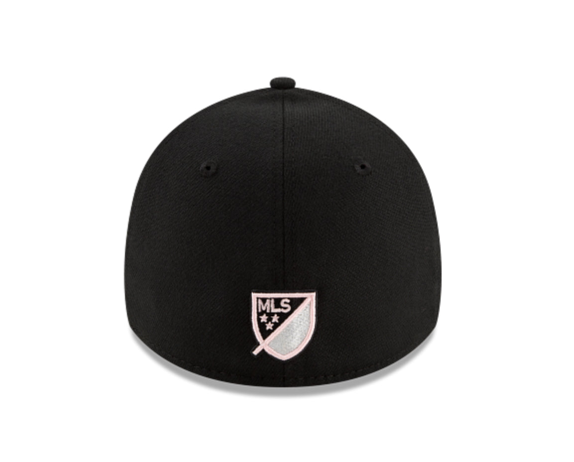 Inter Miami CF New Era 39Thirty Primary Logo Flex Fit Hat - Black