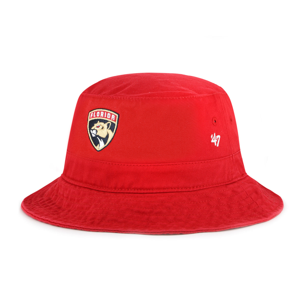 Florida Panthers 47 Brand Primary Logo OSFM Bucket Hat - Red display picture 1