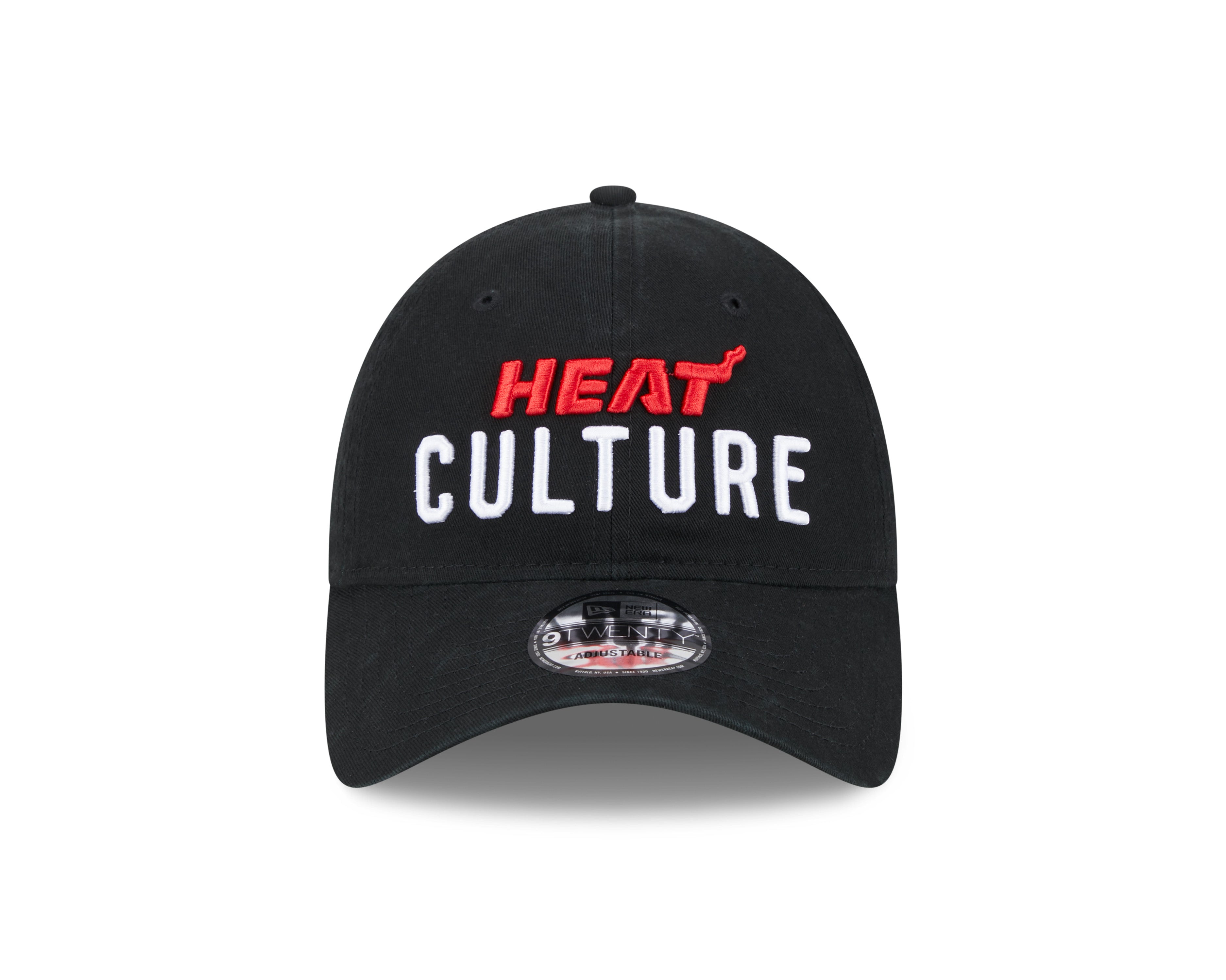 Miami Heat New Era 2023 NBA City Edition 9Twenty Adjustable Hat - Black