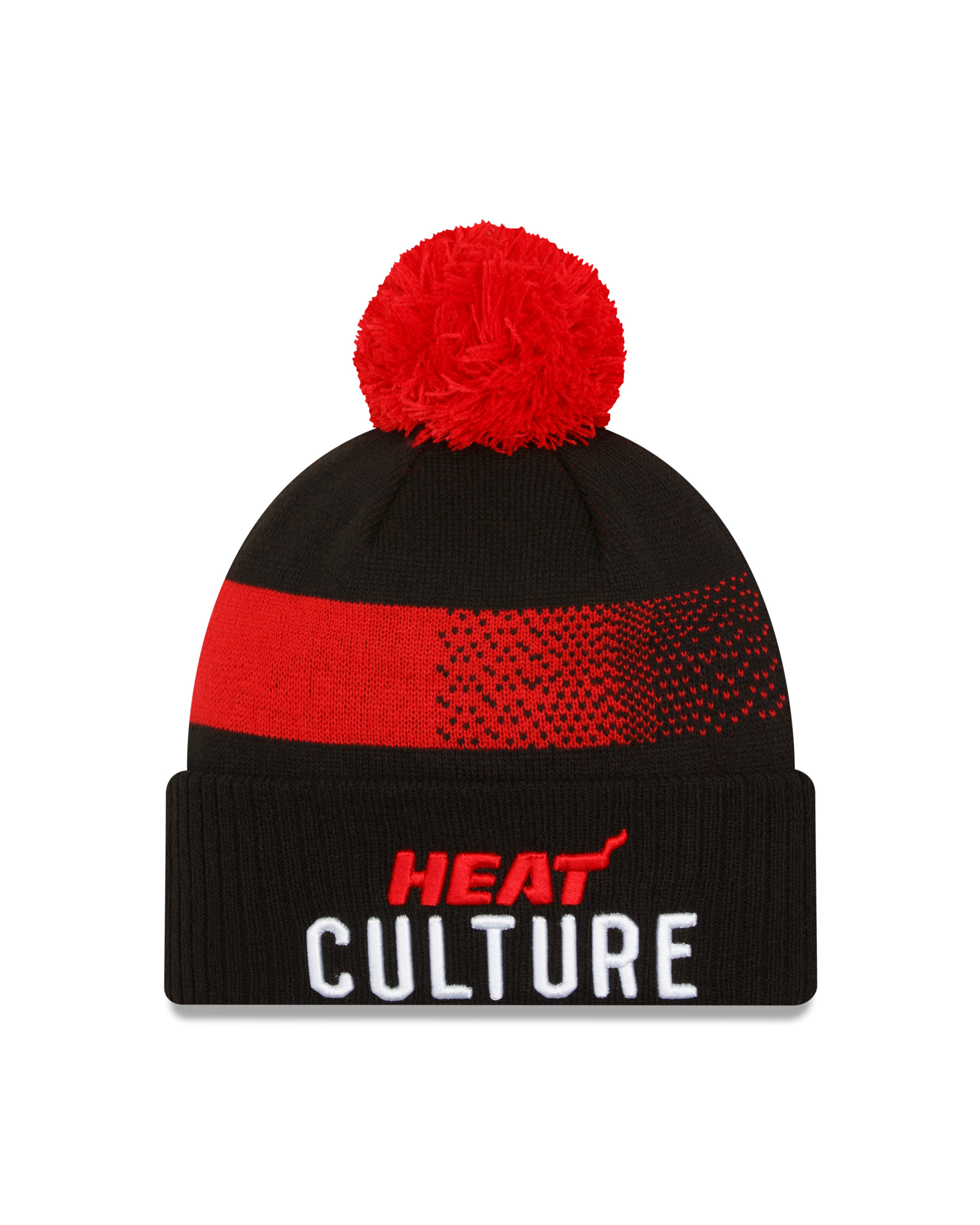 Miami Heat New Era 2023 City Edition Heat Culture Team Knit Beanie