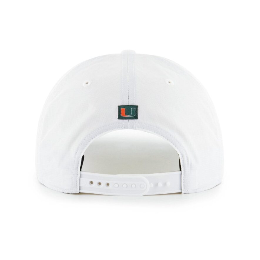 Miami Hurricanes 47 Brand Downburst Snapback Rope Hat - White
