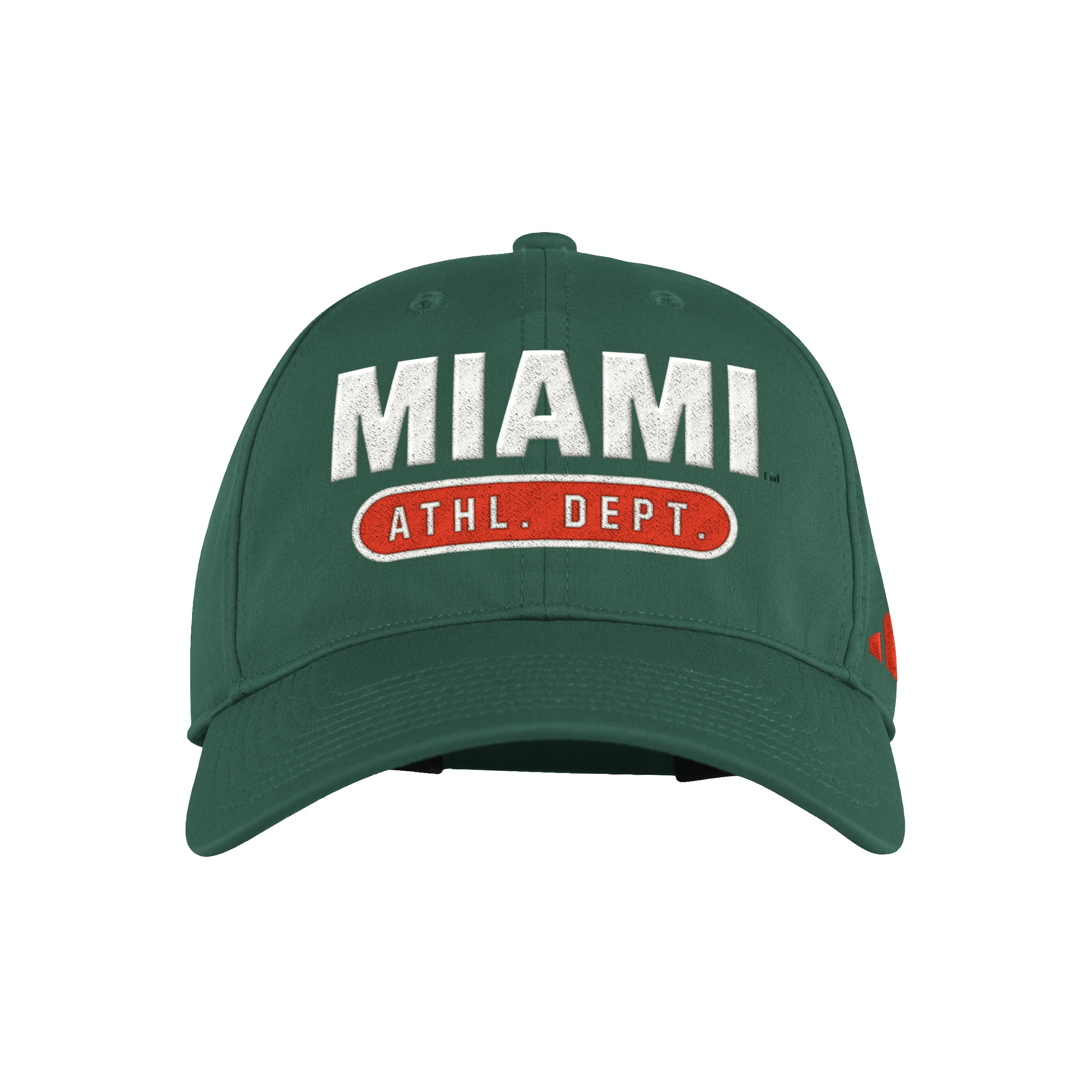 Miami Hurricanes 2023 adidas Athl. Dept Adjustable Hat - Green