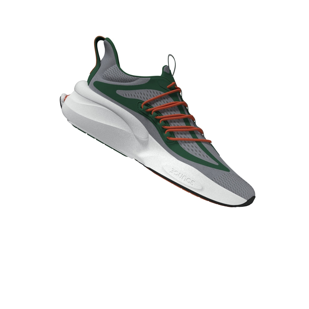 Miami Hurricanes Alphaboost v1 Shoes - Grey