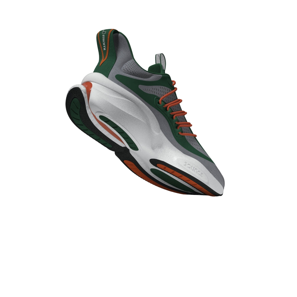 Miami Hurricanes Alphaboost v1 Shoes - Grey