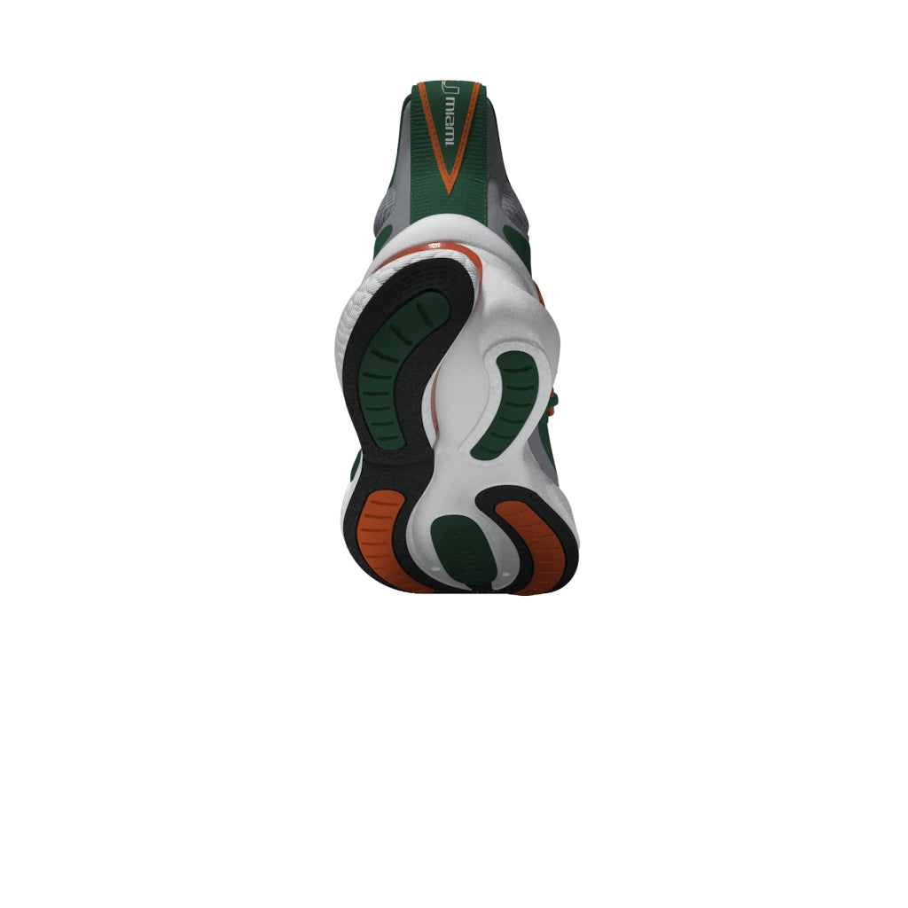 Miami Hurricanes Alphaboost v1 Shoes - Grey