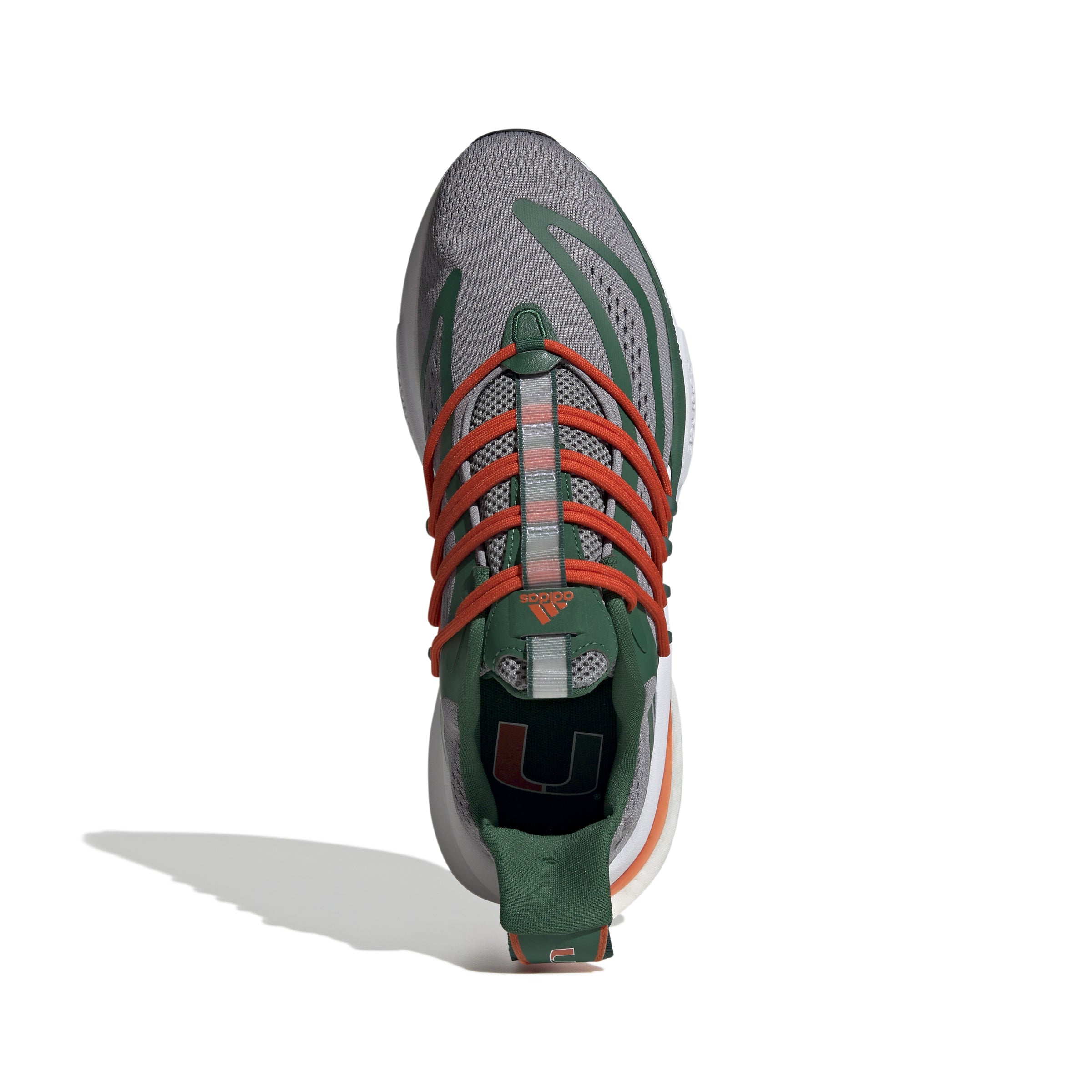Miami Hurricanes Alphaboost v1 Shoes - Grey