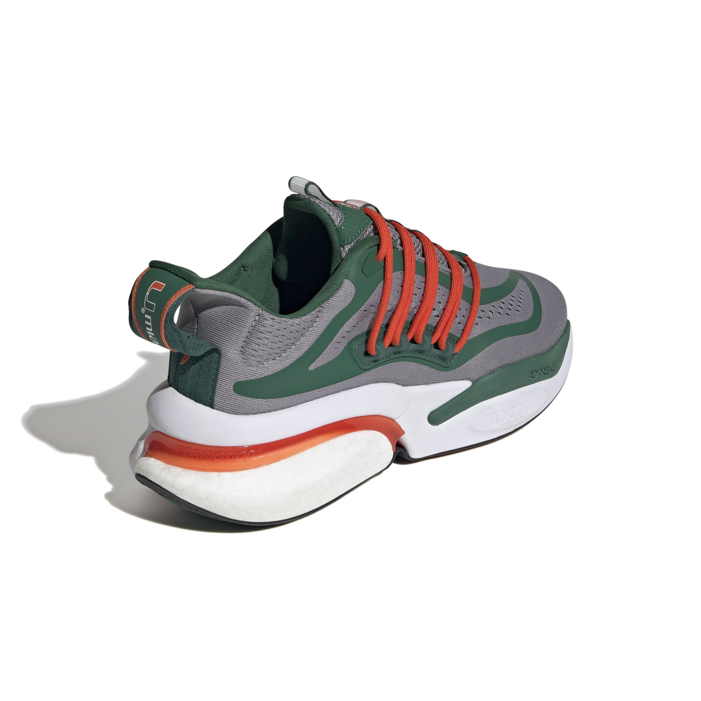 Miami Hurricanes Alphaboost v1 Shoes - Grey
