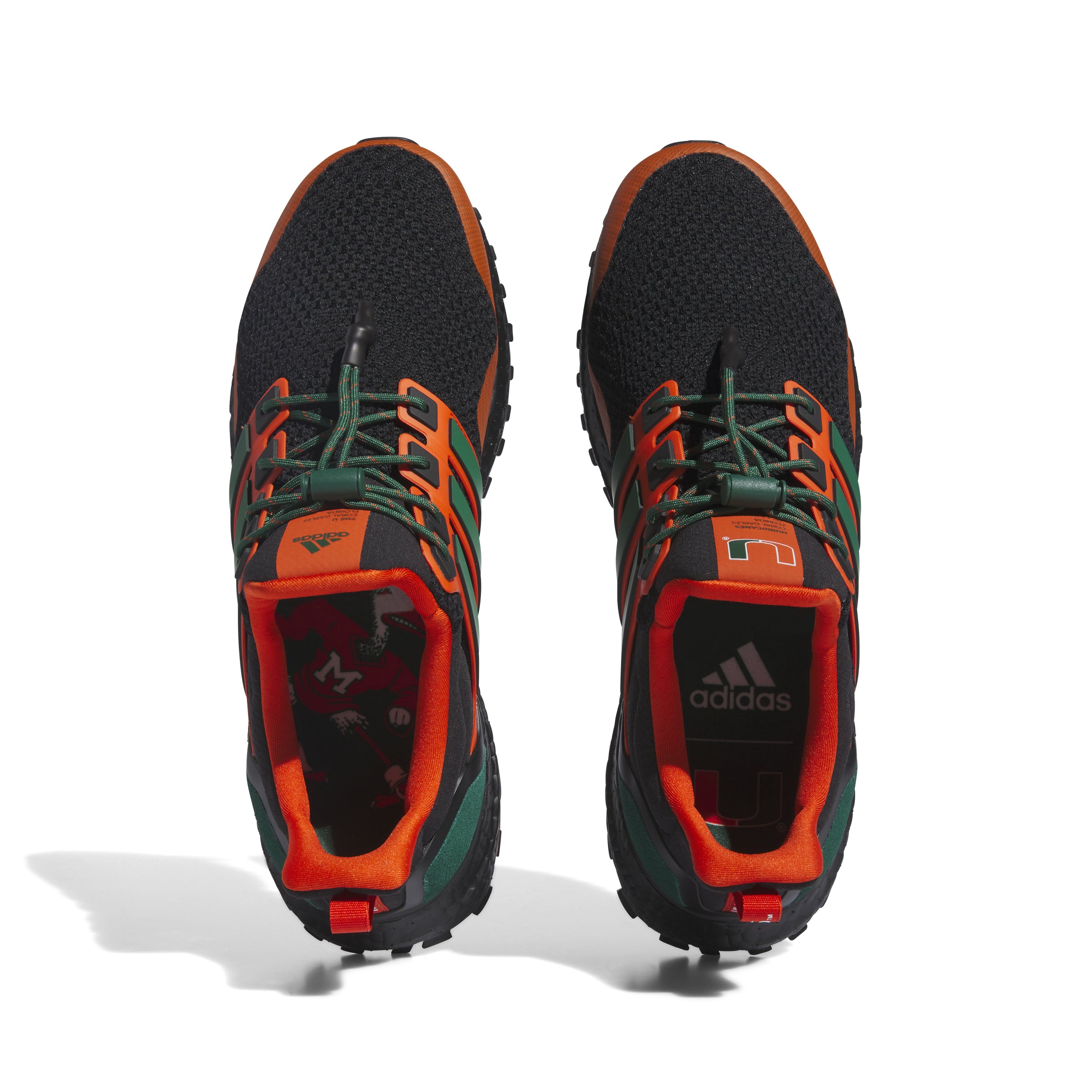 Miami Hurricanes adidas Ultraboost 1.0  Shoes  /  Sneakers - Black/Orange