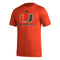 Miami Hurricanes adidas Basketball Pregame T-Shirt - Orange