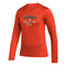 Miami Hurricanes adidas Women's Mighty Mascot L/S Pregame T-Shirt - Orange