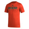 Miami Hurricanes 2023 adidas Football Practice Aeroready Pregame T-Shirt - Orange