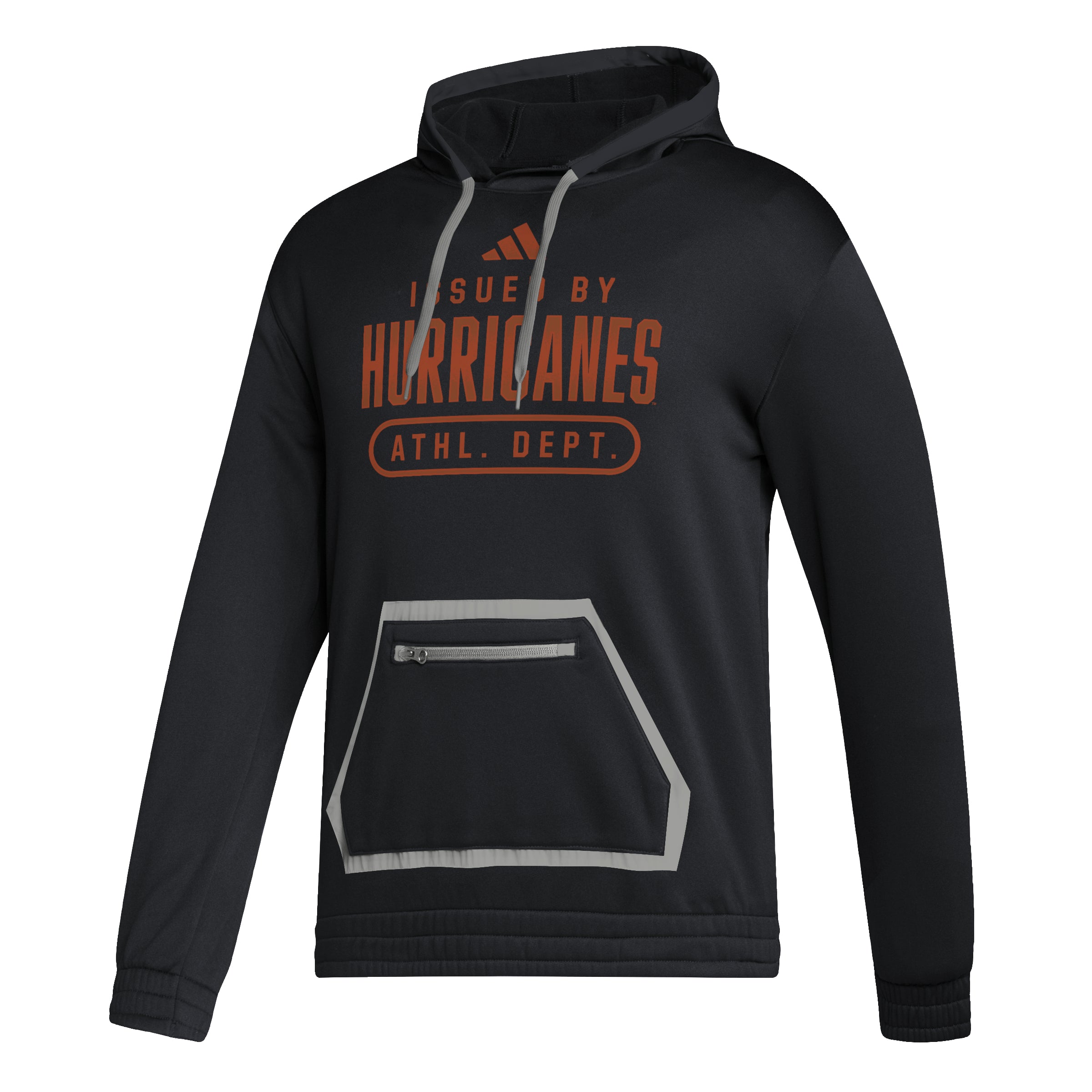 Miami Hurricanes adidas "Issued By" Team Hoodie - Black