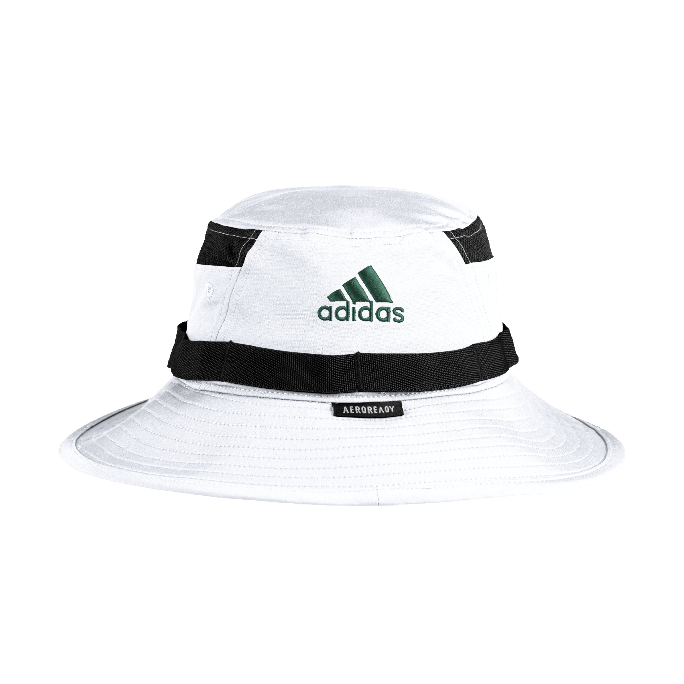 Miami Hurricanes adidas Aeroready Bucket Hat - White