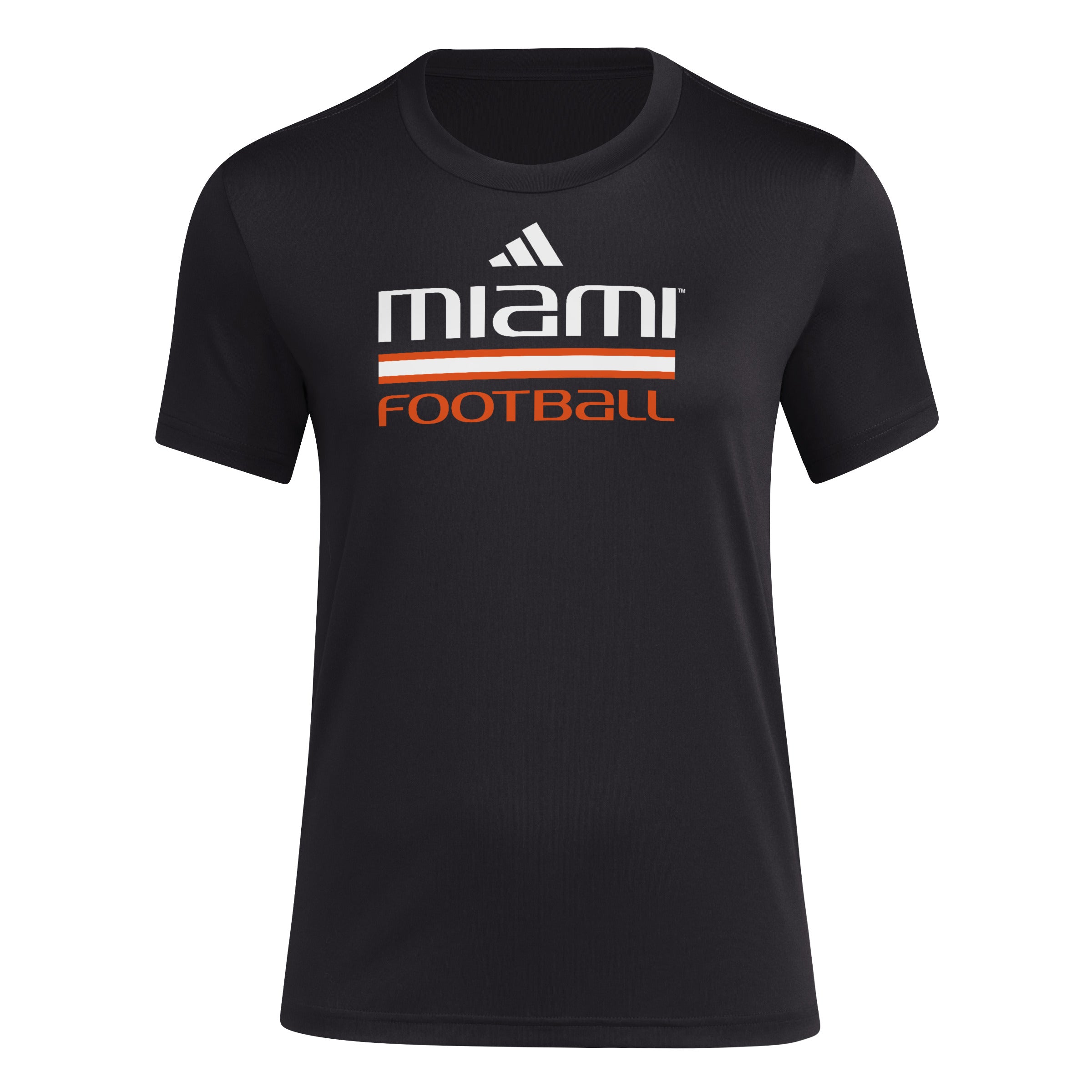 Miami Hurricanes 2023 adidas Women's Ghost Miami Nights Fresh T-Shirt - Black