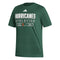 Miami Hurricanes adidas Head of Class  Athletics Fresh T-Shirt - Green