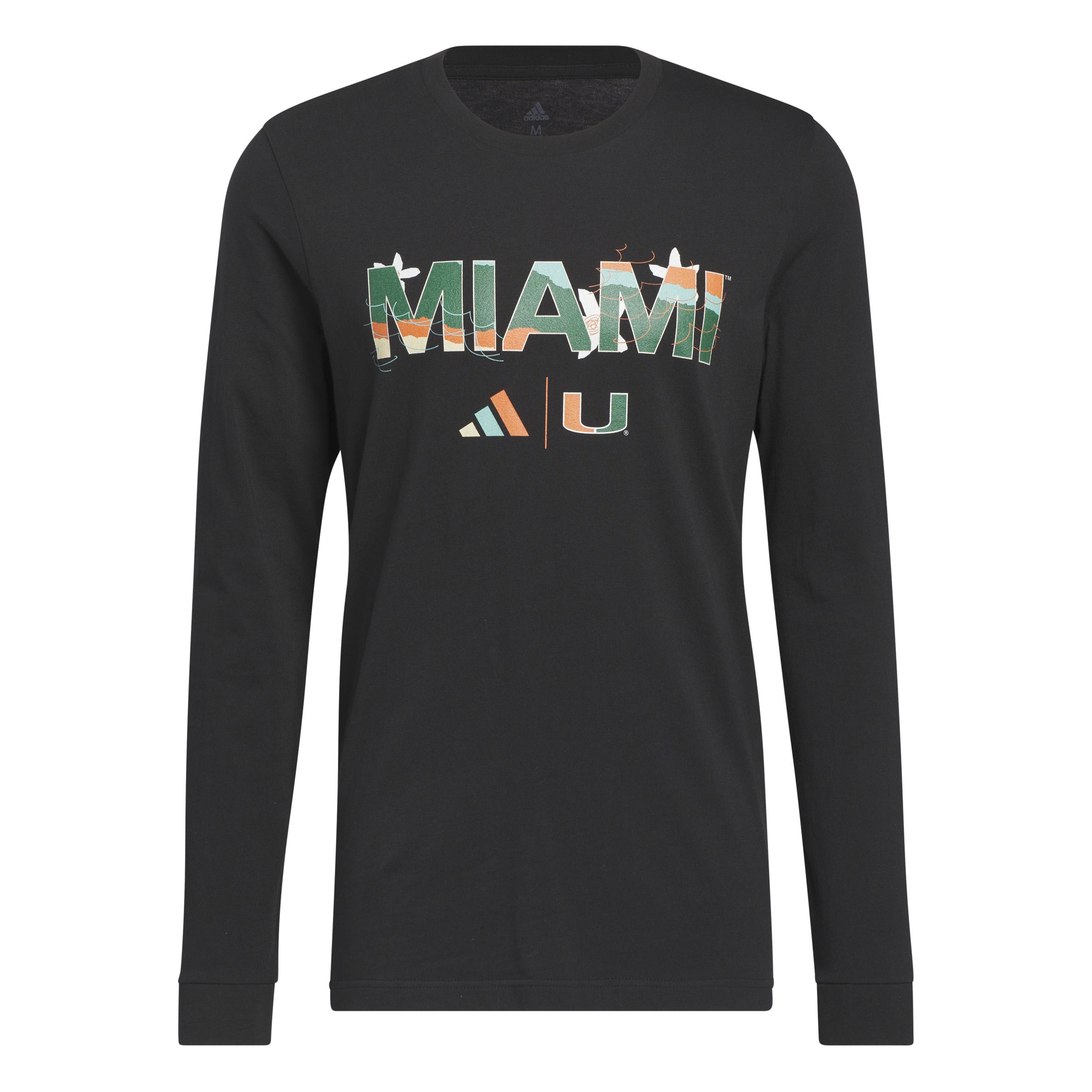 Miami Hurricanes adidas Honoring Black Excellence Long Sleeve T-Shirt - Black