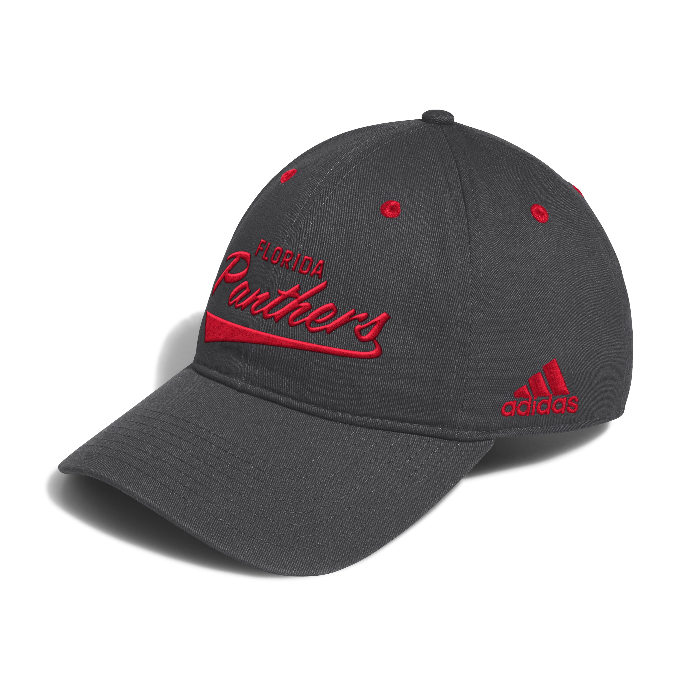 Florida Panthers adidas Adjustable Unstructured Slouch Hat - Dark Grey