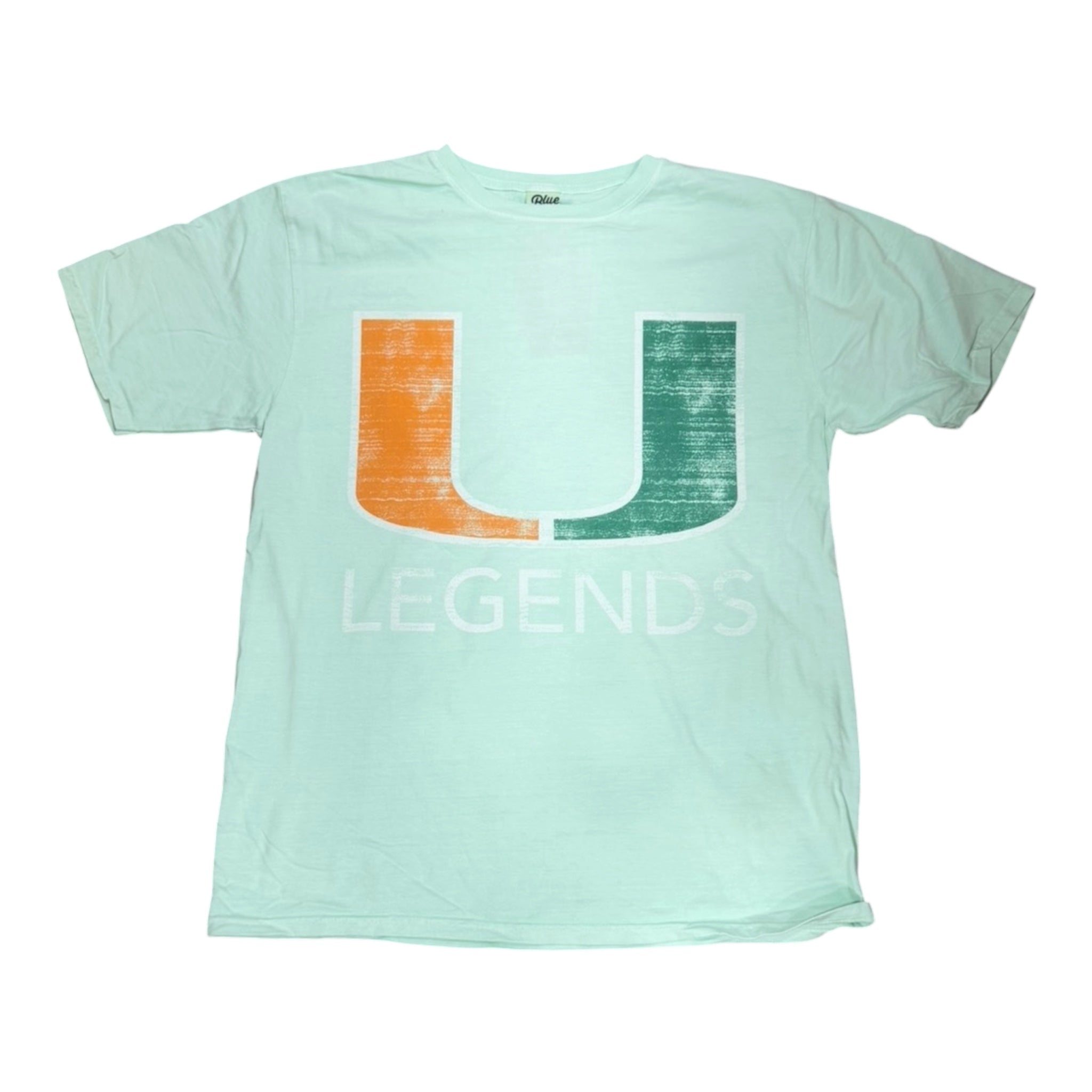 Miami Hurricanes U Legends Dyed T-Shirt - Mint