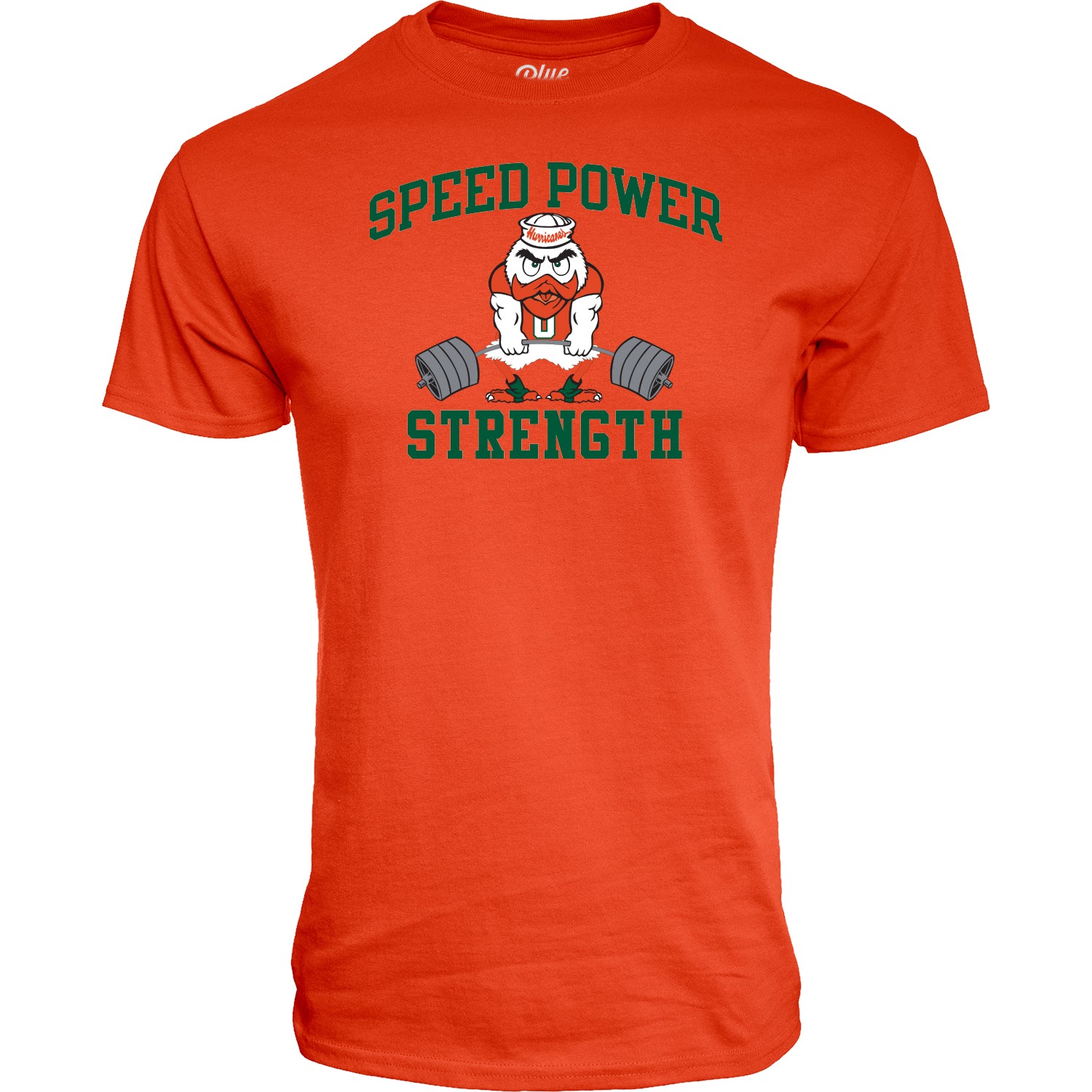 Miami Hurricanes Speed Power Strength T-Shirt - Orange