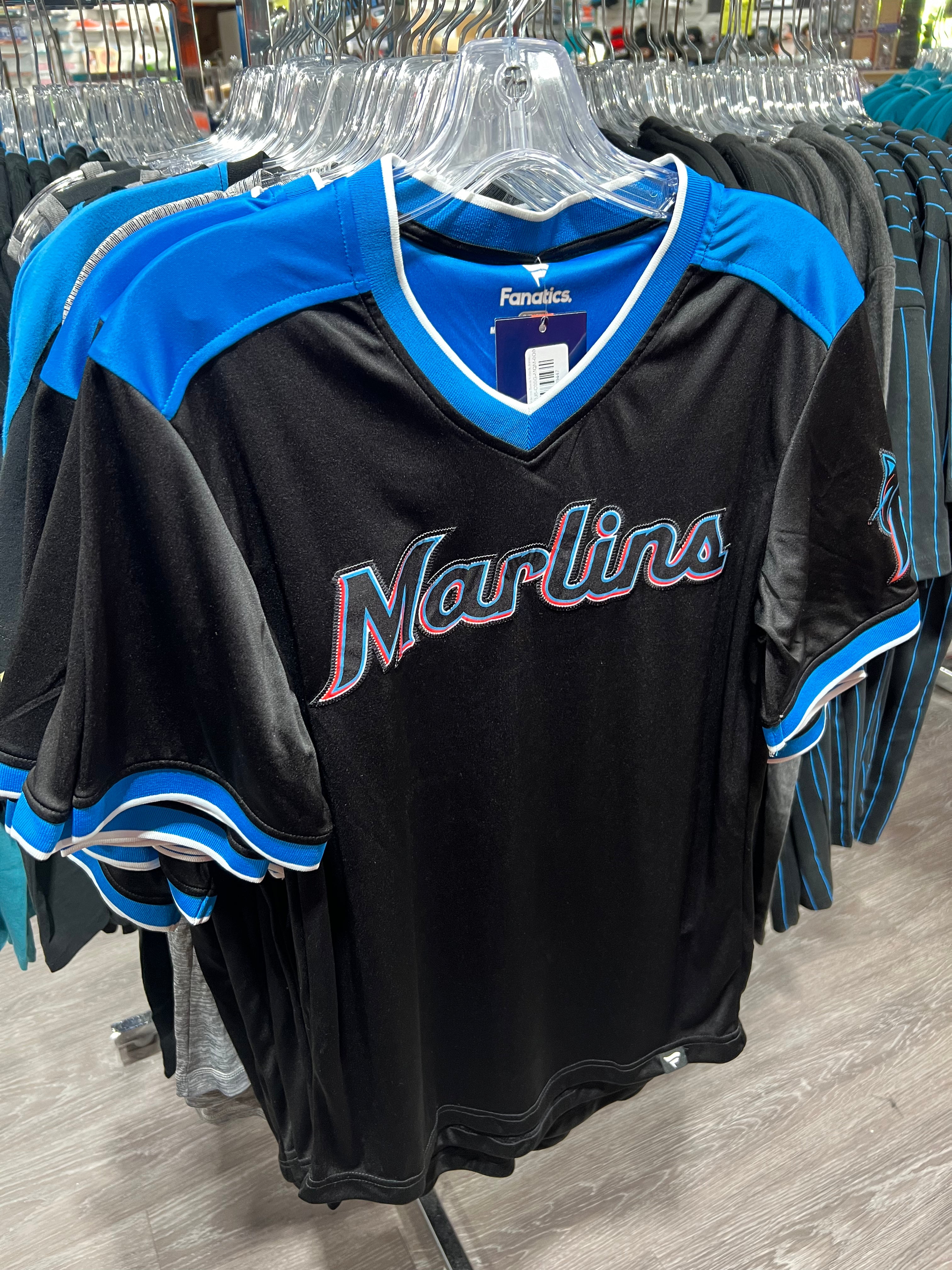 Miami Marlins Circle the Bases V-Neck Jersey Shirt