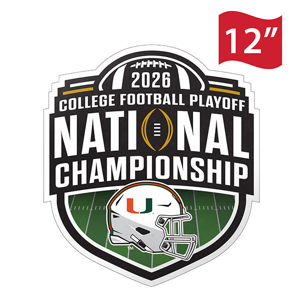 Pre-Order Miami Hurricanes CFP National Championship Game  Car Magnet - 12"