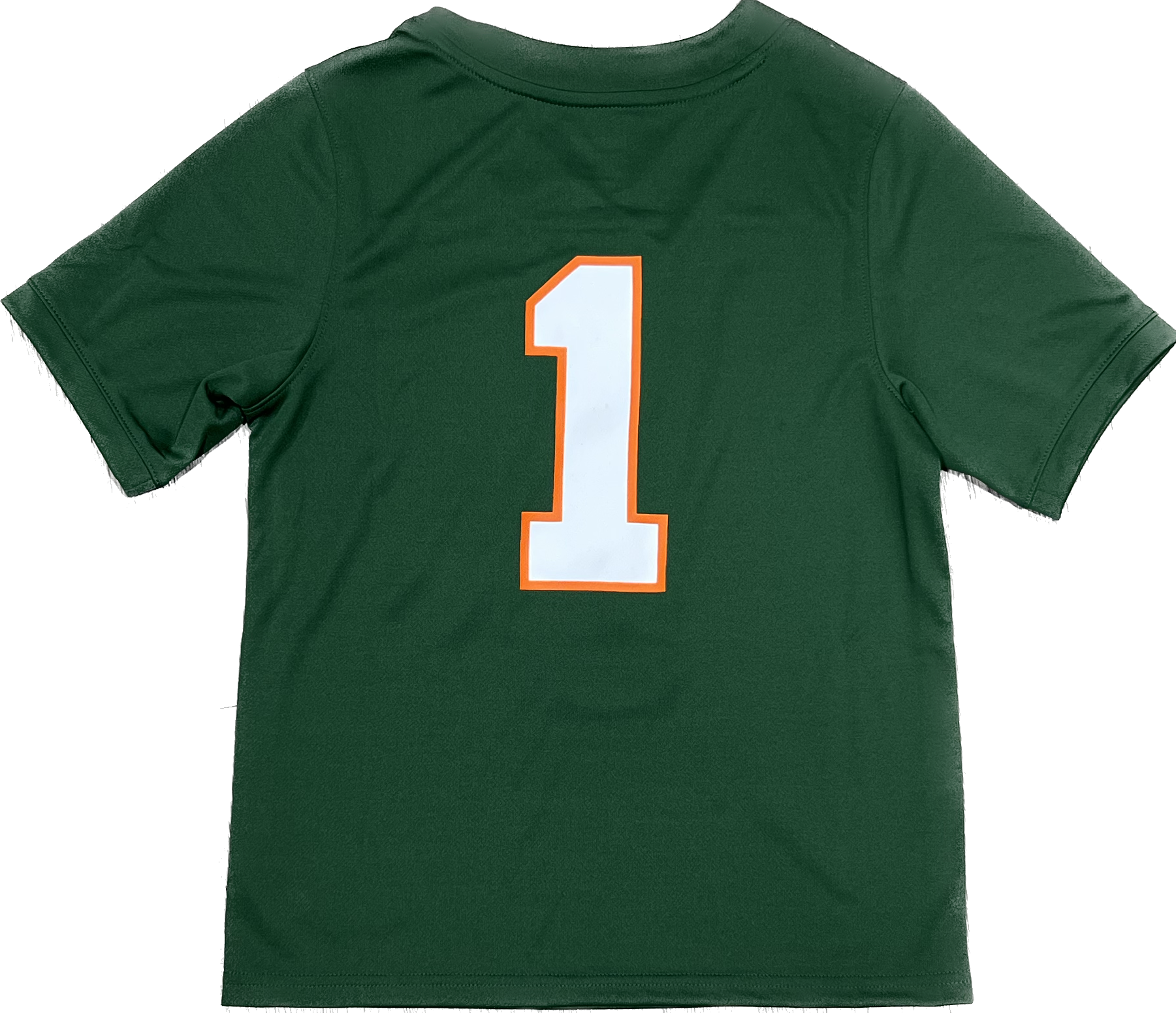 Miami Hurricanes Youth Kids Football Jersey Green