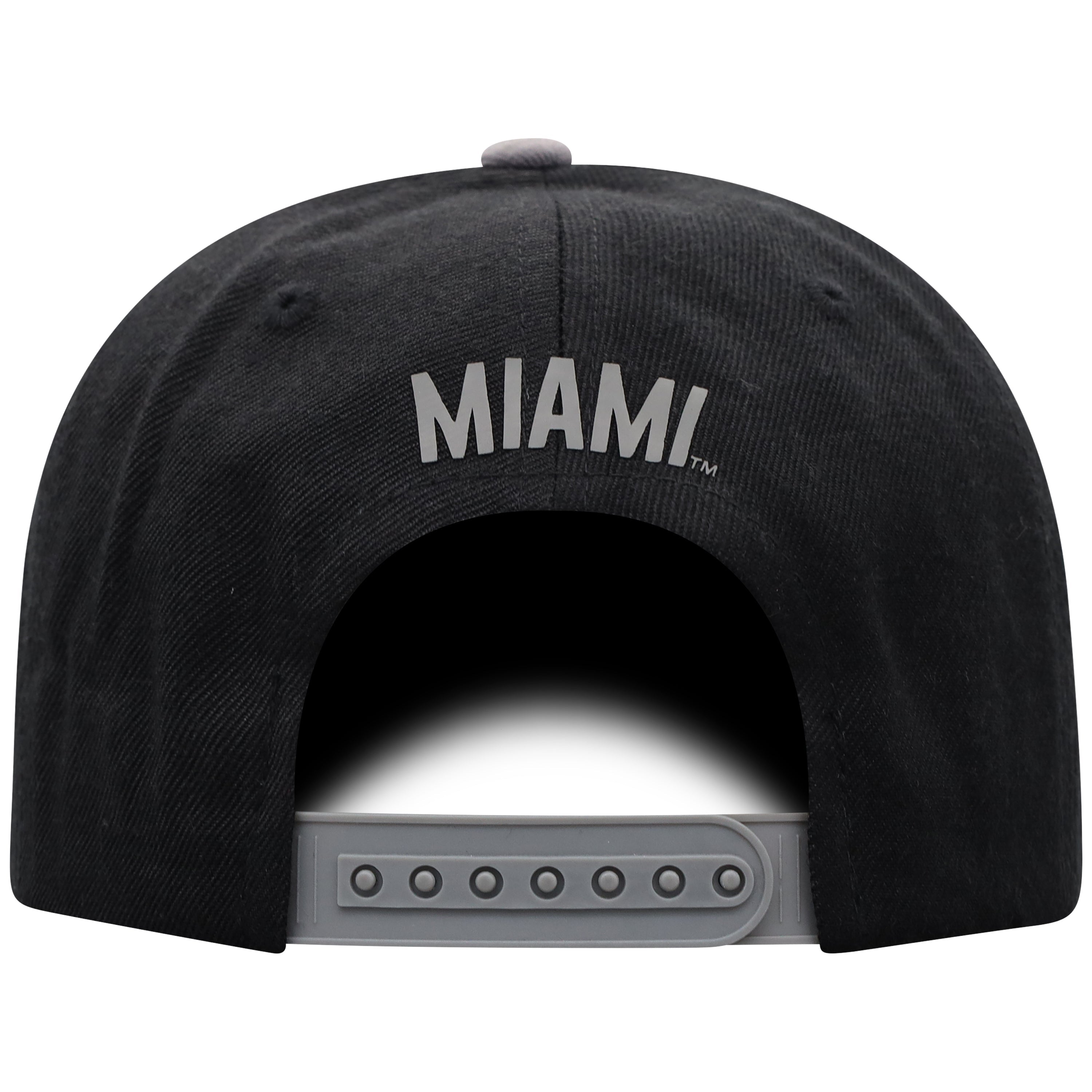 Miami Hurricanes TOW Atticus Youth Snapback Two-Tone Hat -Black/Silver