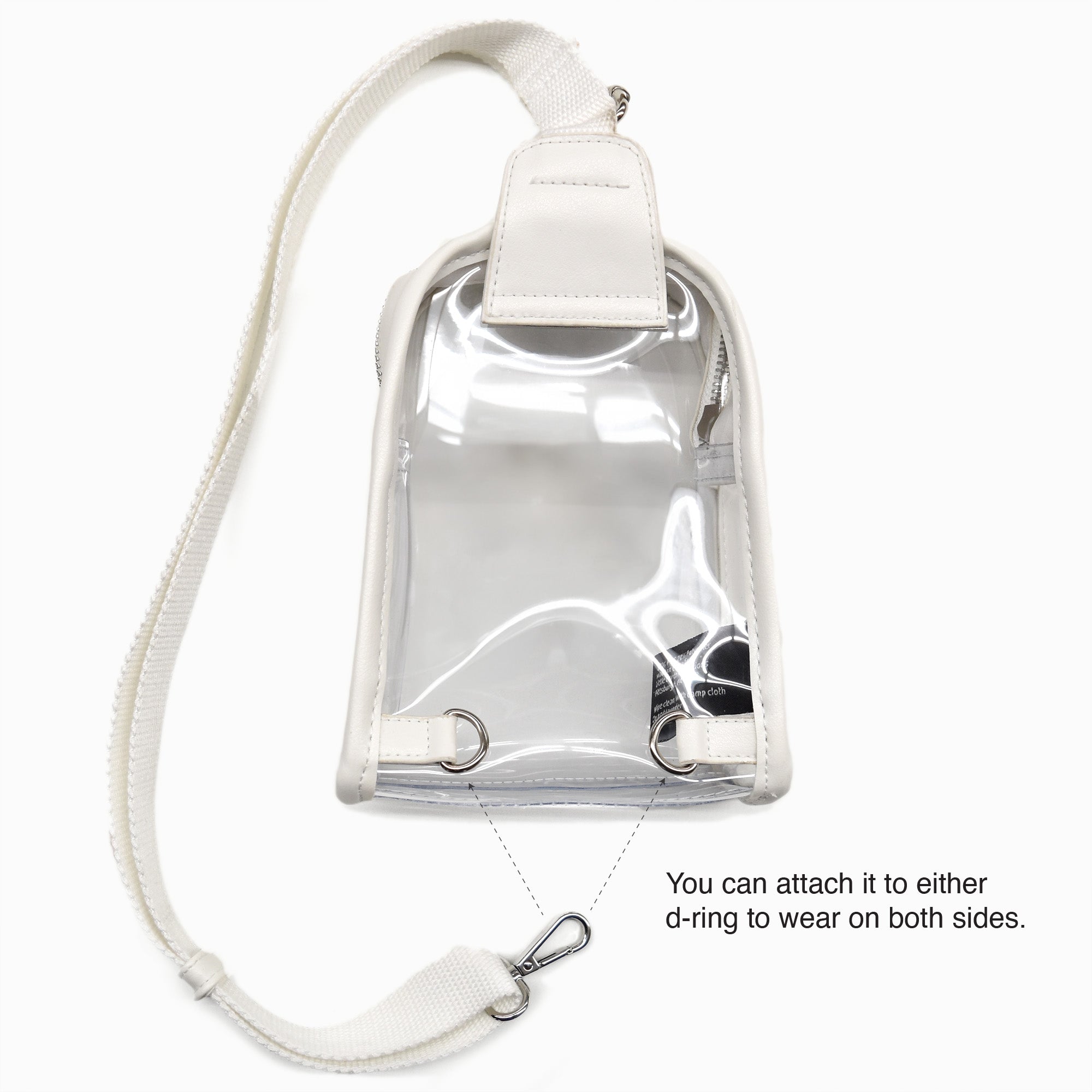 Florida Panthers 2024 Stanley Cup Champions Clear Mini Sling Bag - White