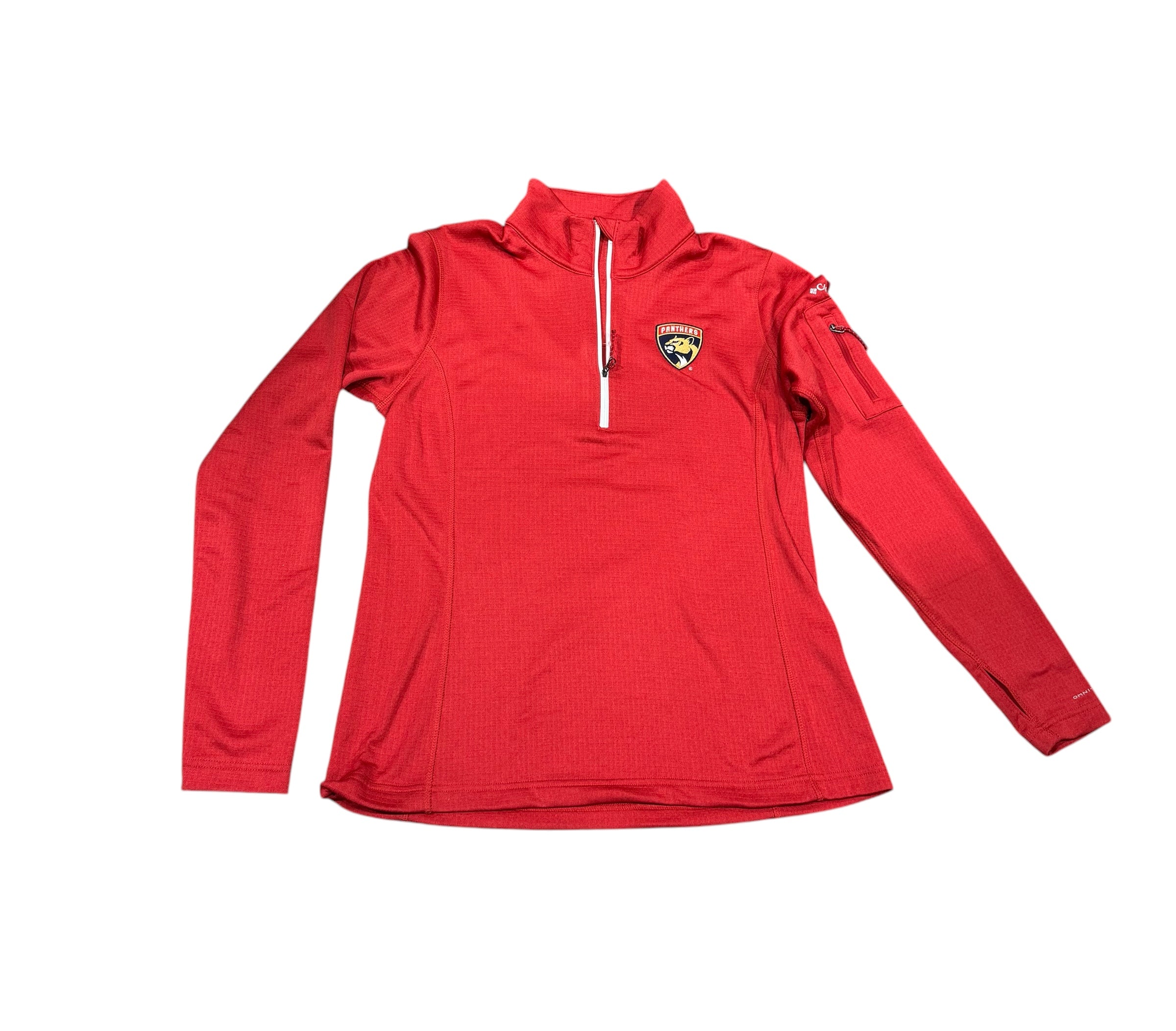 Florida Panthers Columbia Women Park View Fleece Half Zip Pullover - Red