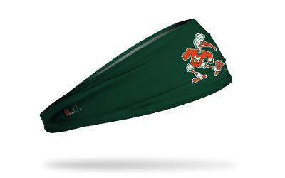 Miami Hurricanes Headband Minimal Sebastian Ibis - Green