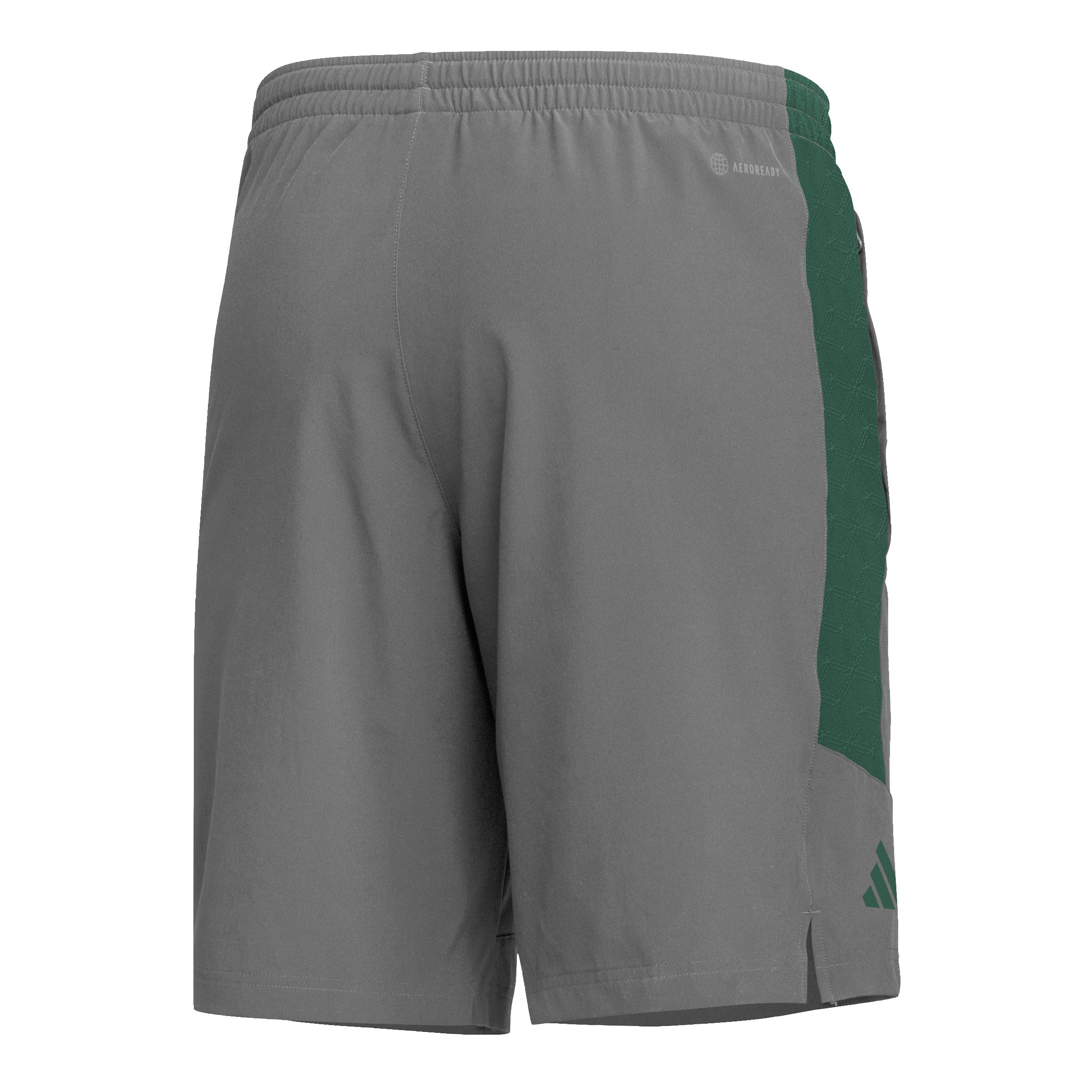 Miami Hurricanes 2023 adidas 9 Inch Woven Aeroready Shorts - Grey