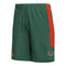 Miami Hurricanes 2023 adidas 9 Inch Woven Aeroready Shorts - Green