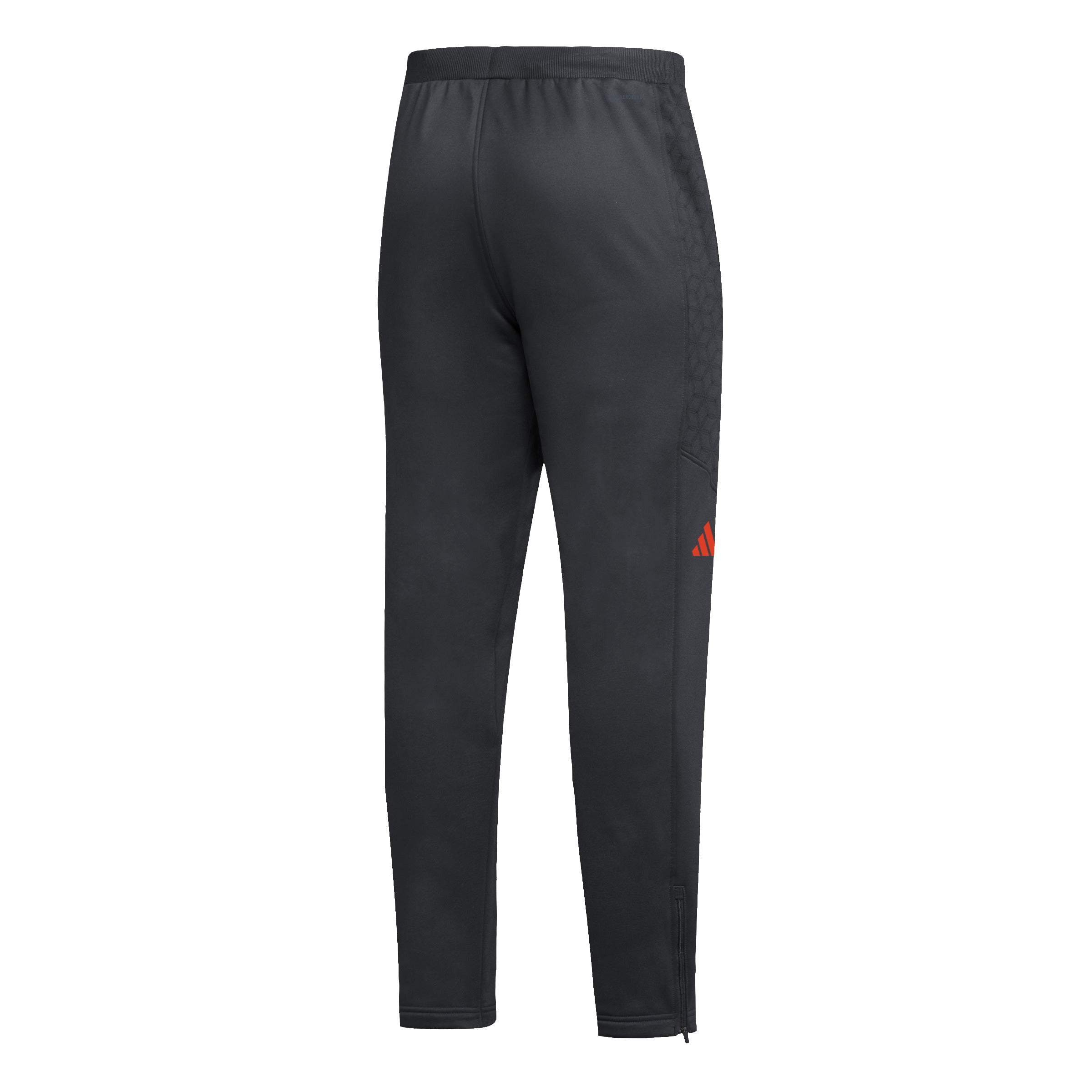 Miami Hurricanes adidas Travel AEROREADY Tapered Pants - Black