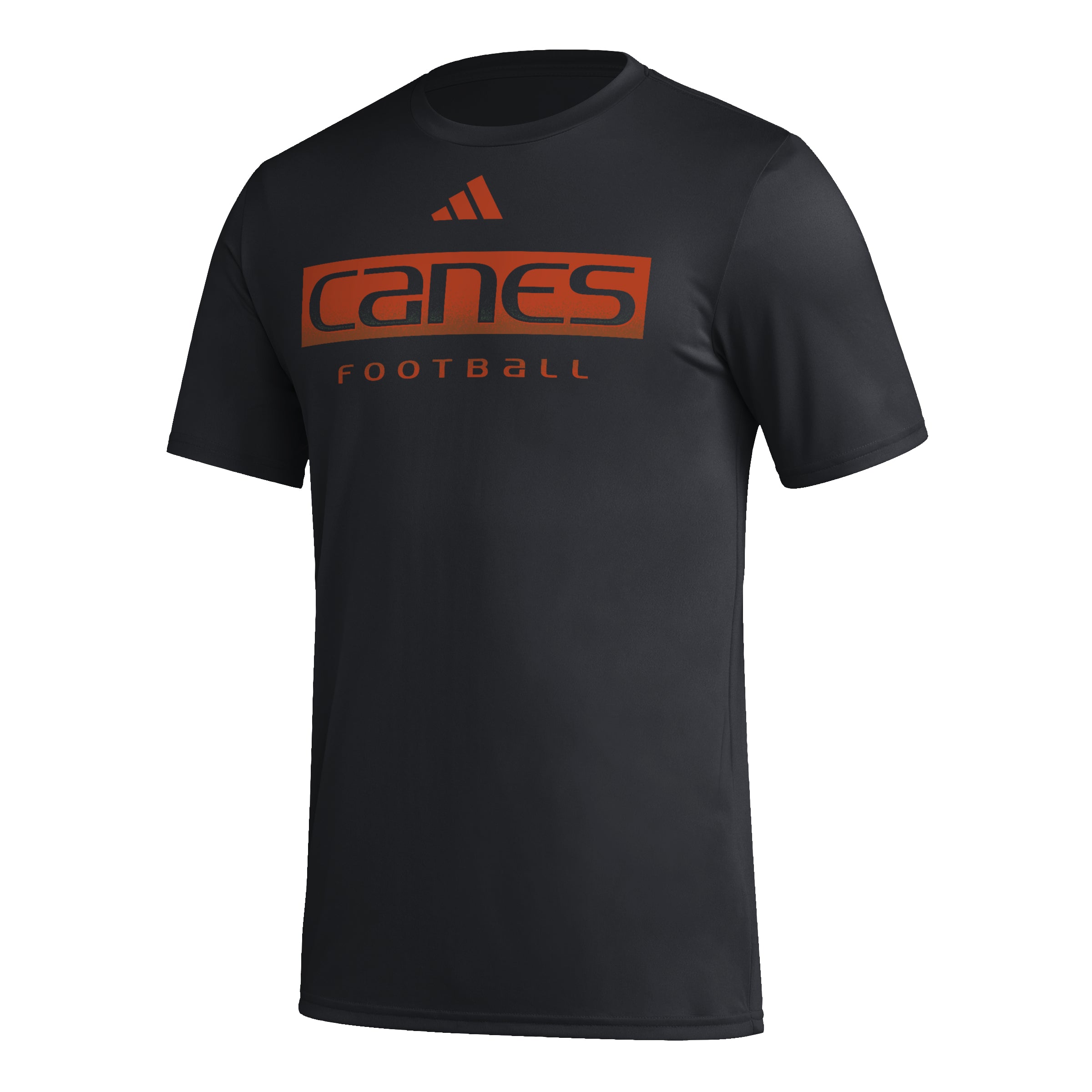 Miami Hurricanes 2023 adidas Football Practice Aeroready Pregame T-Shirt - Black