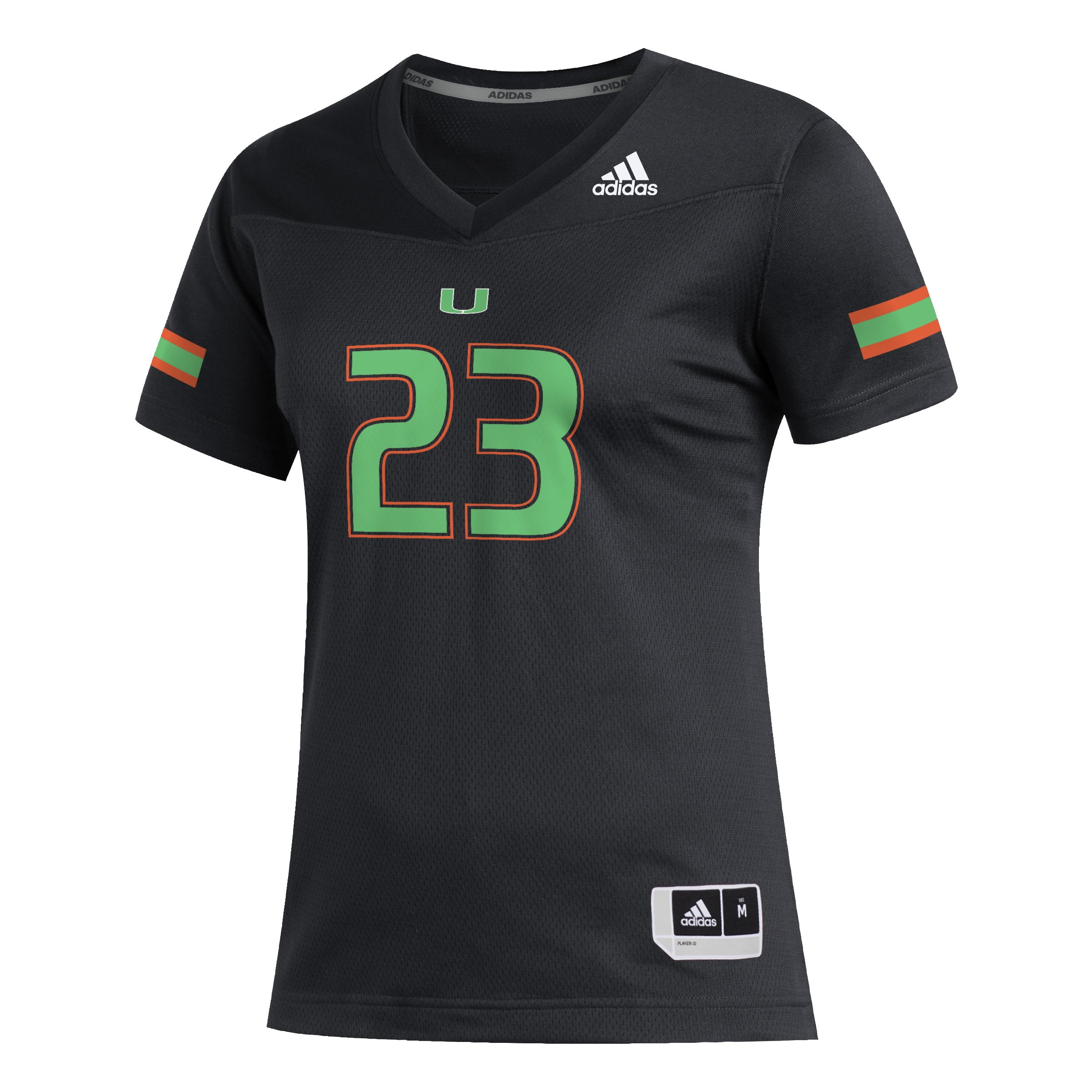 Miami Hurricanes adidas Womens Miami Nights Replica Jersey - Black