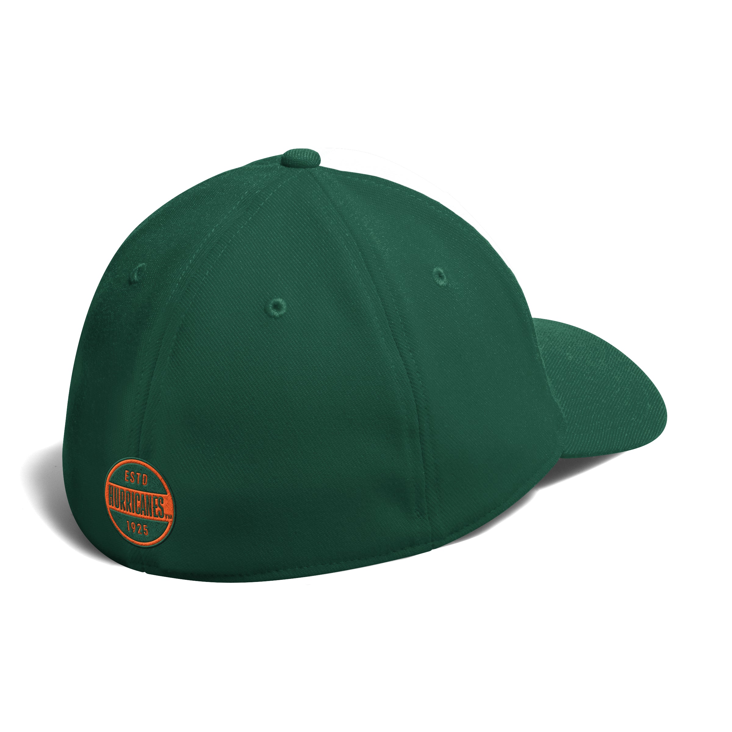 Miami Hurricanes adidas Sebastian Grass Crown Unstructured Flex Fit Hat - Green/White