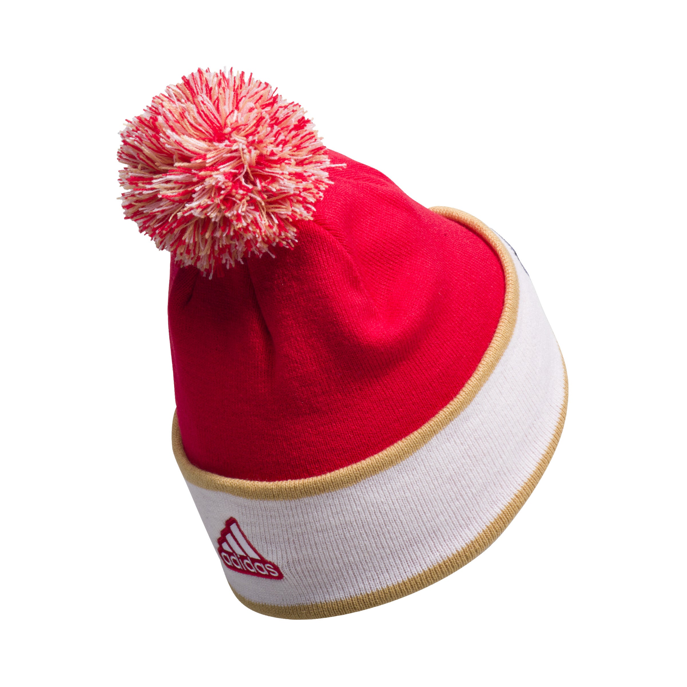 Florida Panthers adidas Home Jersey Cuffed Knit Pom Pom Beanie - Red/White