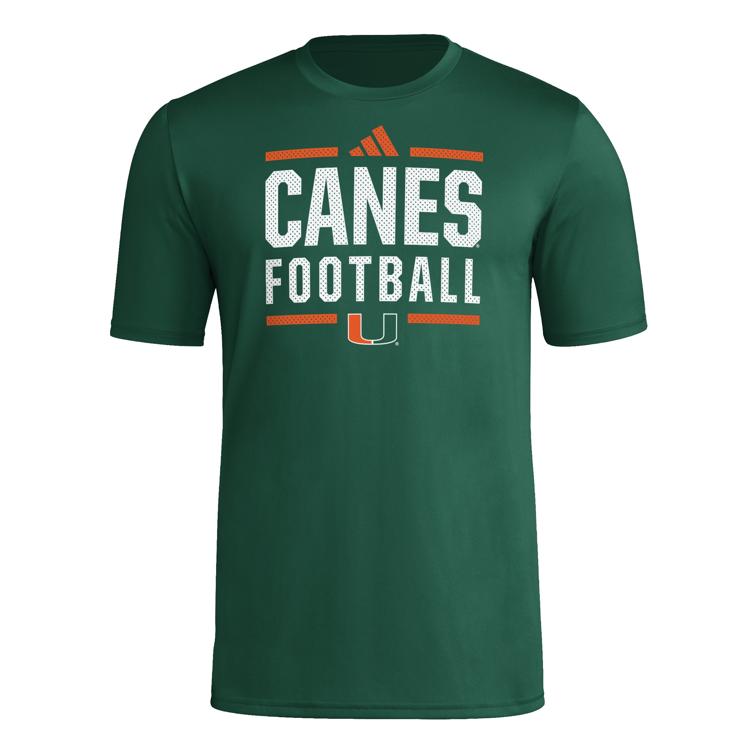 Miami Hurricanes adidas 2024 Locker Football Pregame T-Shirt - Green