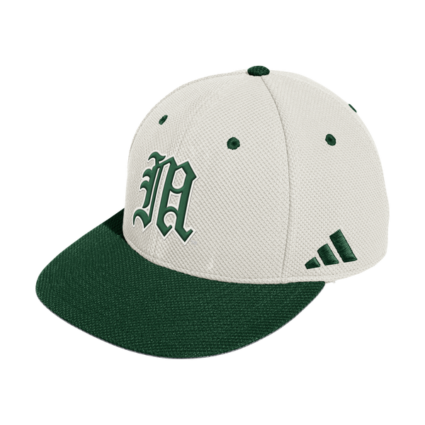 Miami Hurricanes adidas Gold Standard Fitted Baseball Hat - Beige