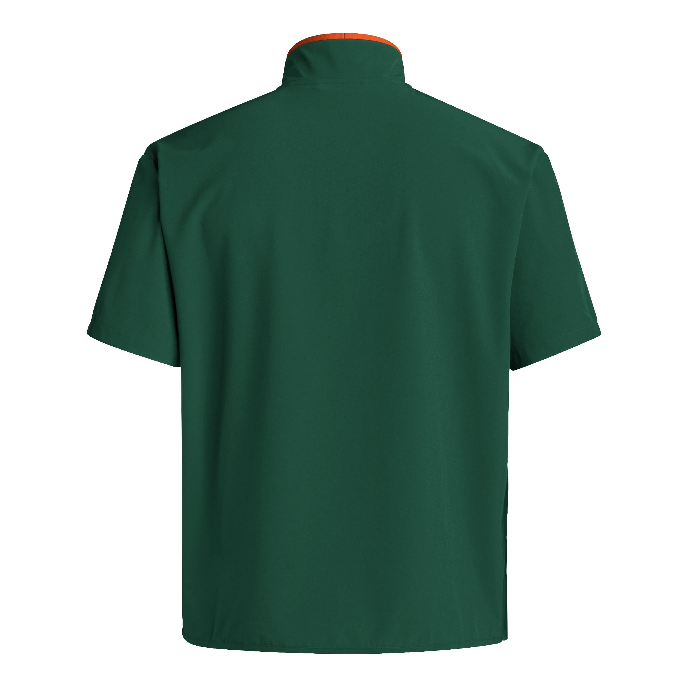 Miami Hurricanes adidas 2024 Coaches Sideline Half-Zip Short Sleeve Jacket - Green