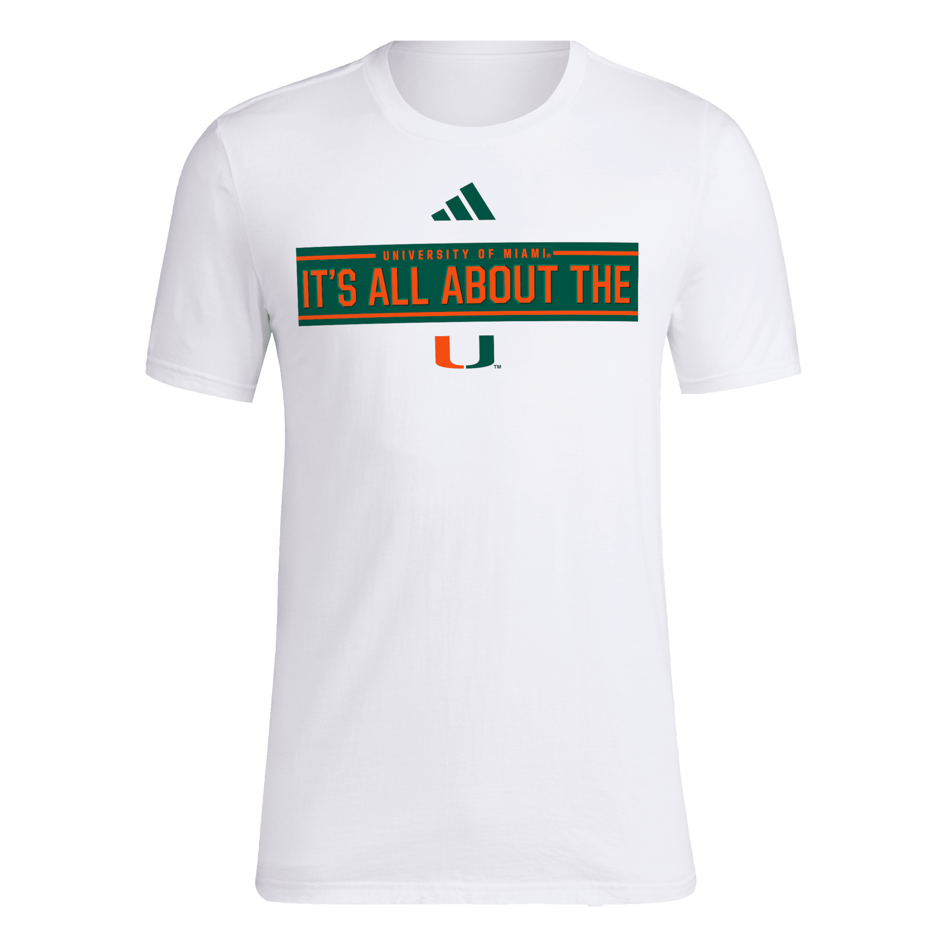 Miami Hurricanes adidas 2025 Locker Slogan Fresh T-Shirt - White