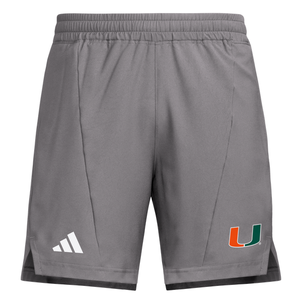 Miami Hurricanes 2025 adidas D4T Aeroready Training Shorts 7” Inseam -