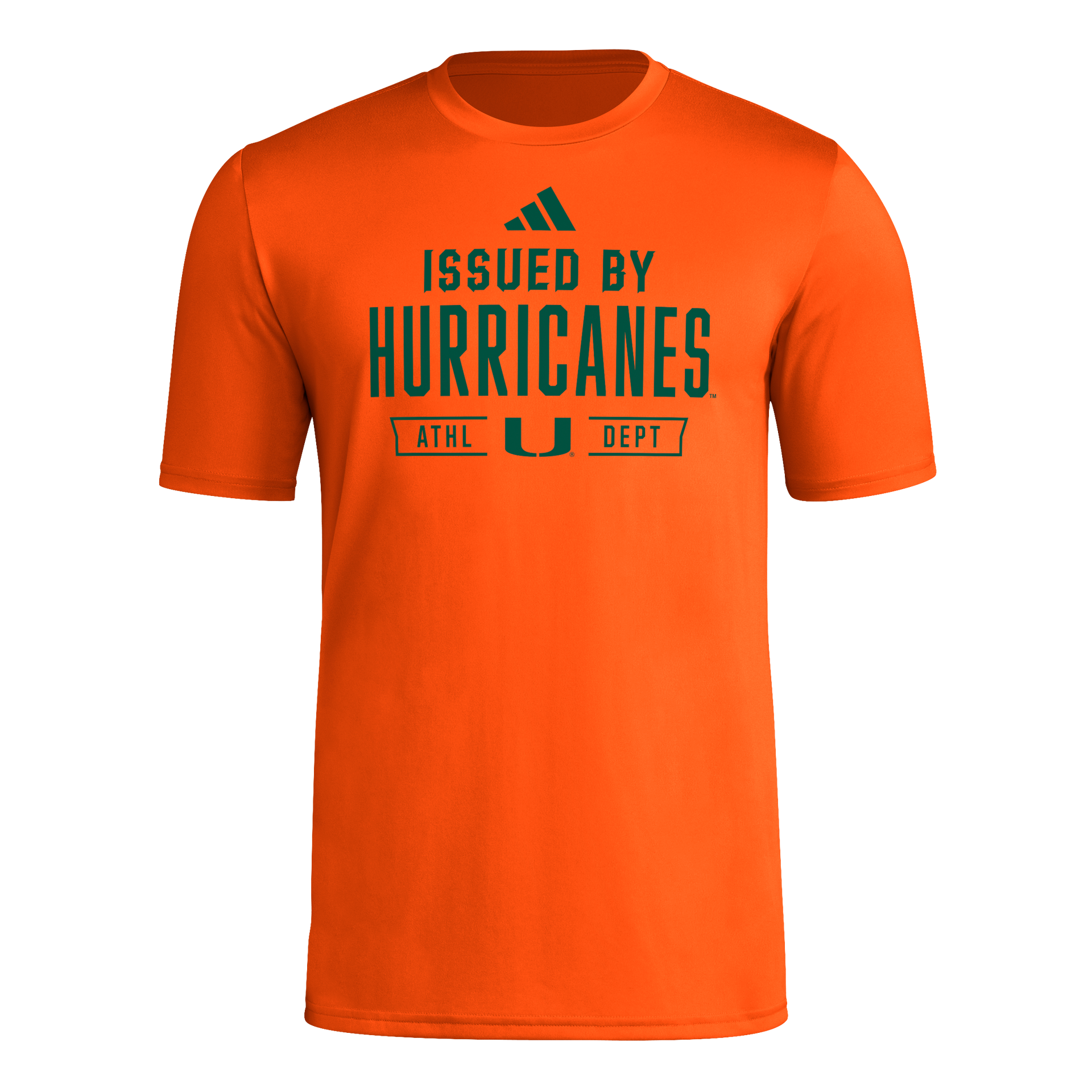 Miami Hurricanes adidas 2025 Training Pregame T-Shirt - Orange