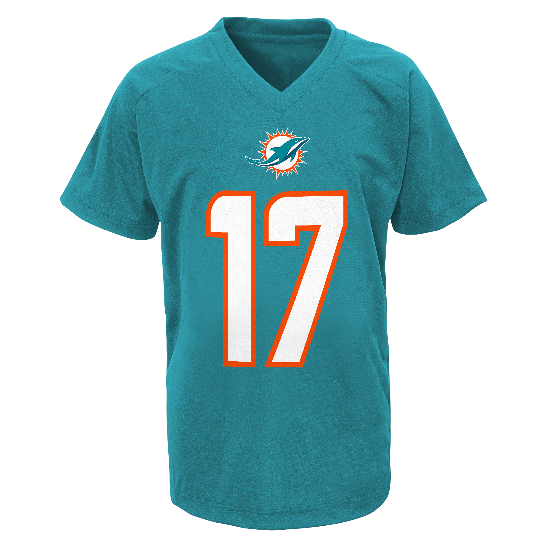 Miami Dolphins Youth Jaylen Waddle Performance Tee Dark Aqua