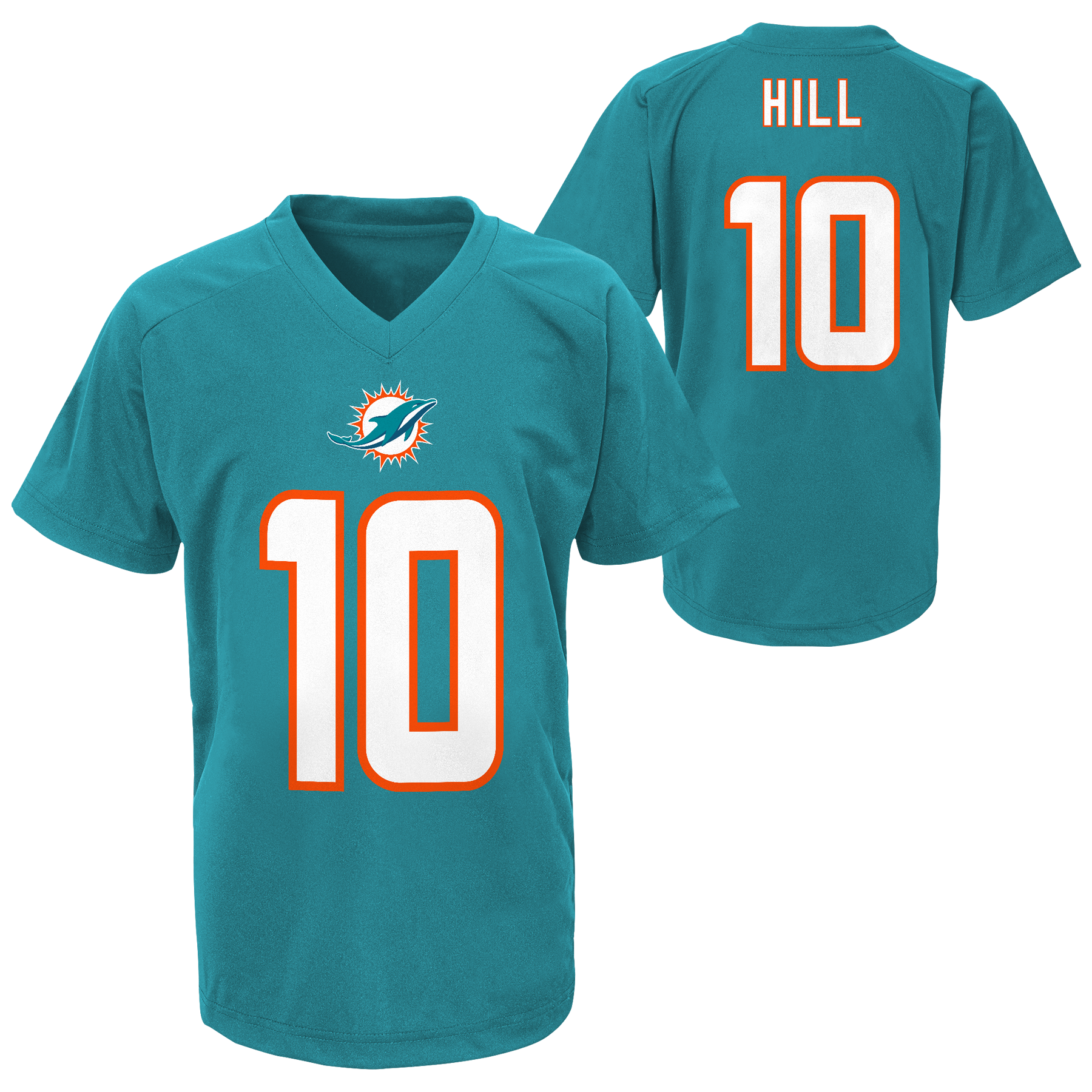 Miami Dolphins Youth Tyreek Hill Performance Tee - Dark Aqua
